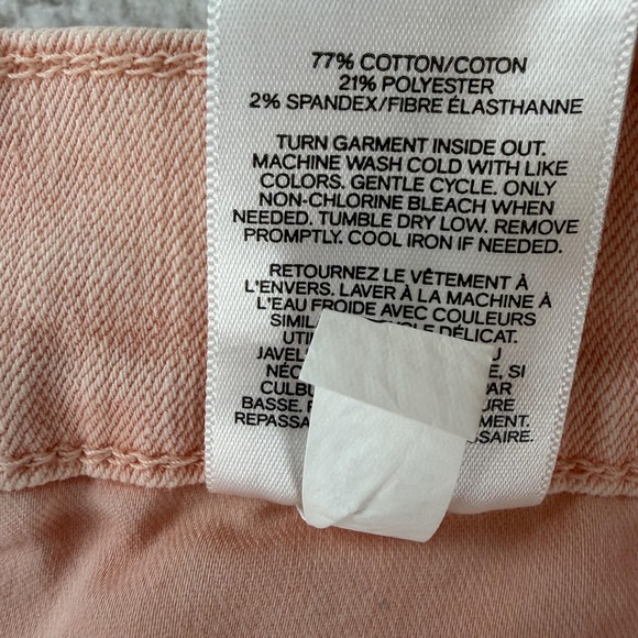 Express Denim Perfect Cropped Flare Jeans Womens 8 Pink High Rise Stretch Denim - Picture 5 of 9
